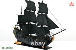 ZHL 1/65 Le modèle de bateau en bois Black Pearl version dorée 2021, kit de 31 pouces, cadeau
