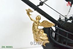 ZHL 1/65 Le modèle de bateau en bois Black Pearl version dorée 2021, kit de 31 pouces, cadeau