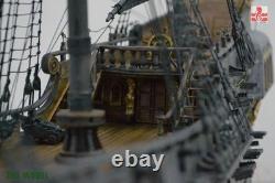 ZHL 1/65 Le modèle de bateau en bois Black Pearl version dorée 2021, kit de 31 pouces, cadeau