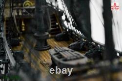 ZHL 1/65 Le modèle de bateau en bois Black Pearl version dorée 2021, kit de 31 pouces, cadeau