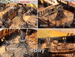 ZHL 1/65 Le modèle de bateau en bois Black Pearl version dorée 2021, kit de 31 pouces, cadeau